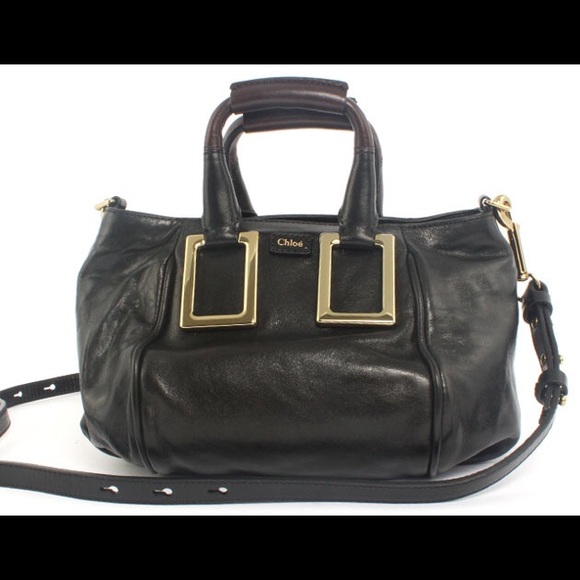 Chloe Handbags - CHLOÉ ETHEL BAG black/gold